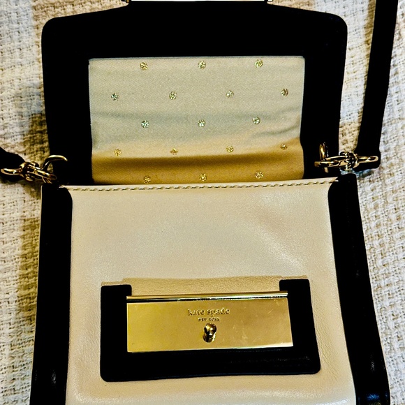 Kate Spade, Black & White, Small Crossbody Bag - Picture 3 of 7